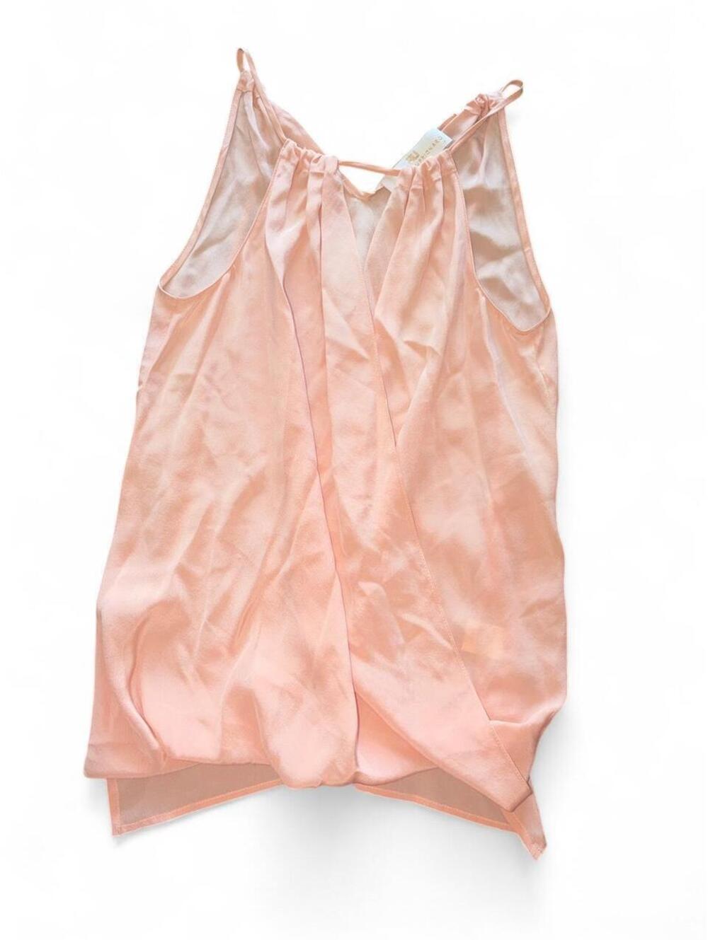 Amanda Uprichard Rose Pink 100% Silk Blouse
